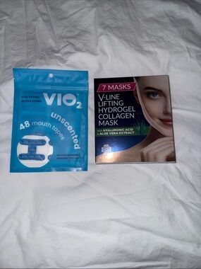 NWT Pack Mouth Tape and Neck Masks to help with Jawline